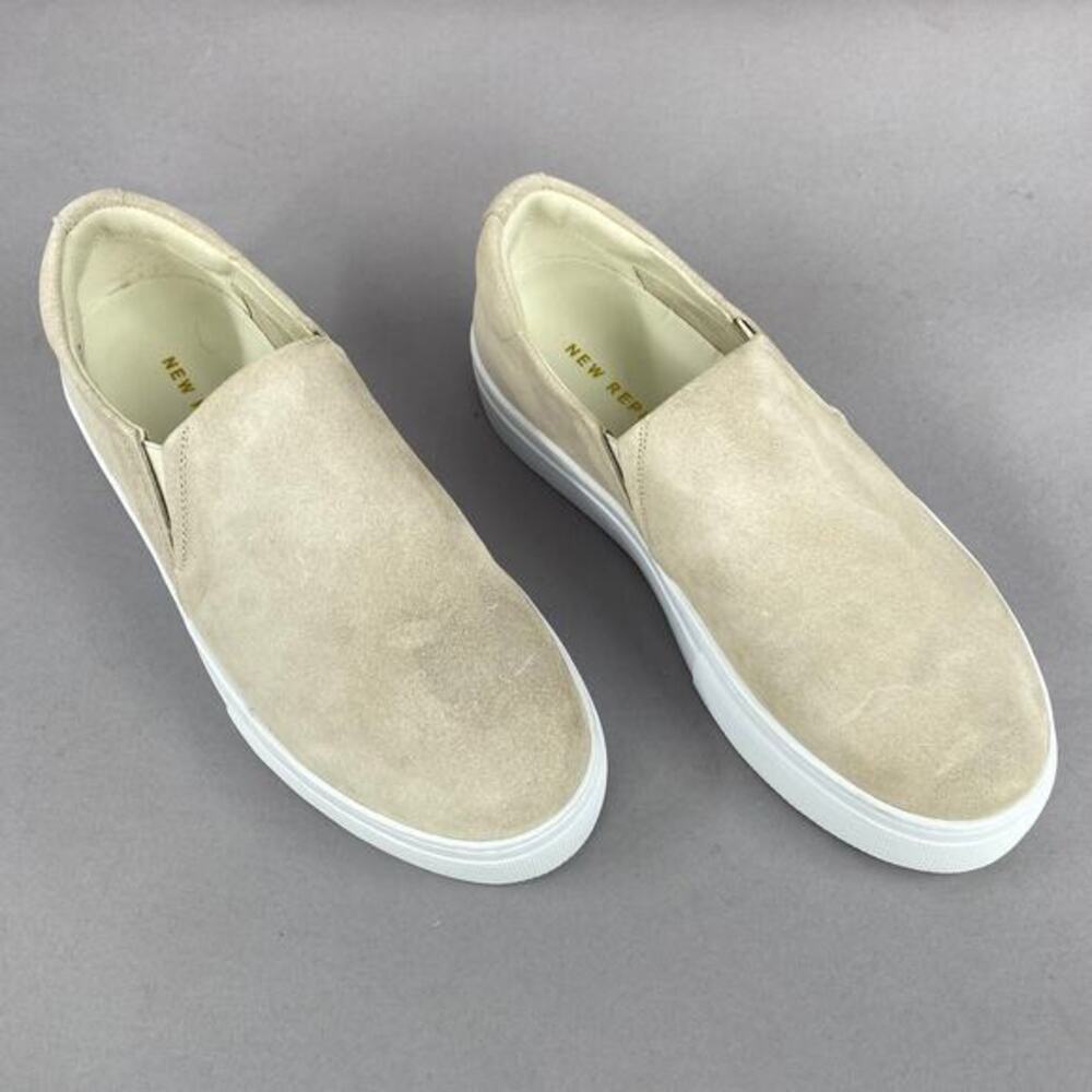 New Republic Platform Slip-On Sneakers Womens 6.5 Sand Suede Like New Minimalist